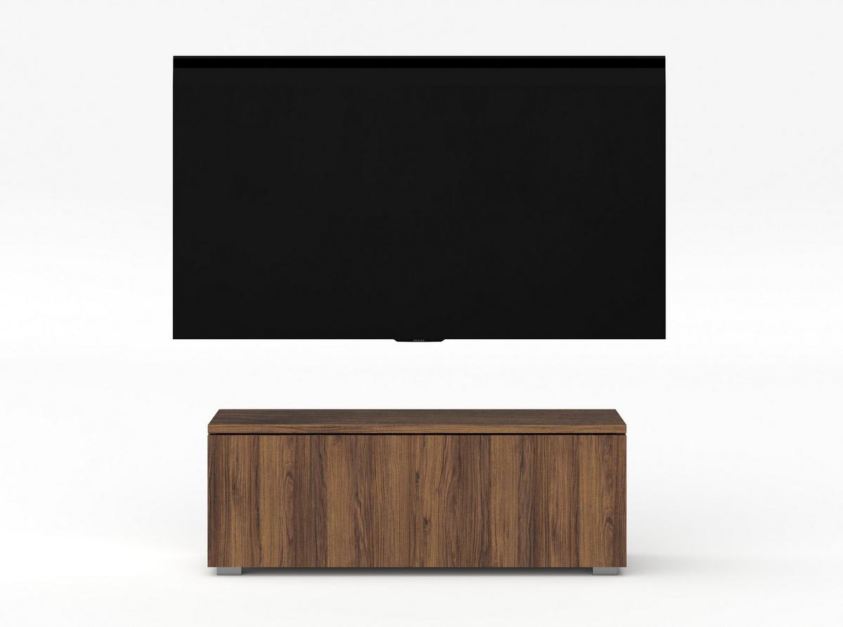 LOWBOARD Loriano 100 Nussbaum Warmia 100/36,5/32 cm – Hängend und Stehend - Nussbaumfarben, Holzwerkstoff/Kunststoff (100/36.5/32cm) - AX Living