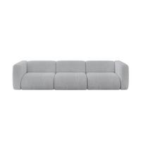 MODULARES Sofa 3-SITZER MIRA-S2 319x89x70 Grau cm Cord - Blaugrau/Schwarz, Holzwerkstoff/Kunststoff (319/70/89cm) - ALTDECOR