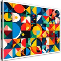 LEINWANDBILD Bunte Abstraktion 100x70cm - Multicolor, Textil (100/70cm) - Feeby