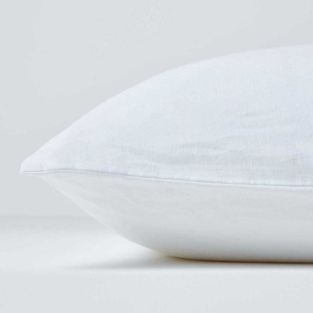 KISSENBEZUG Leinen für V-Form-Kissen - Weiß, Textil (38/76cm) - Homescapes