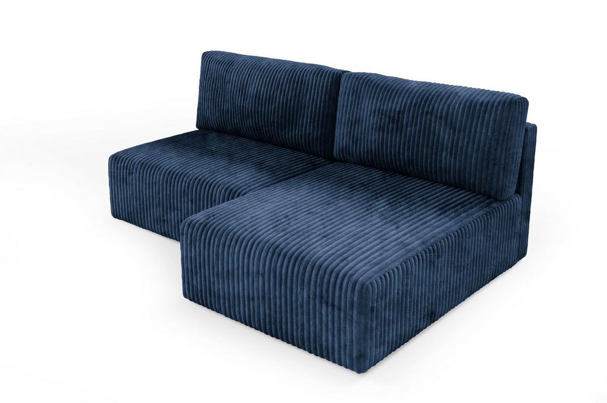 ECKSOFA Natalia Xs - Dunkelblau, Holzwerkstoff/Textil (210/149cm) - Fun Möbel
