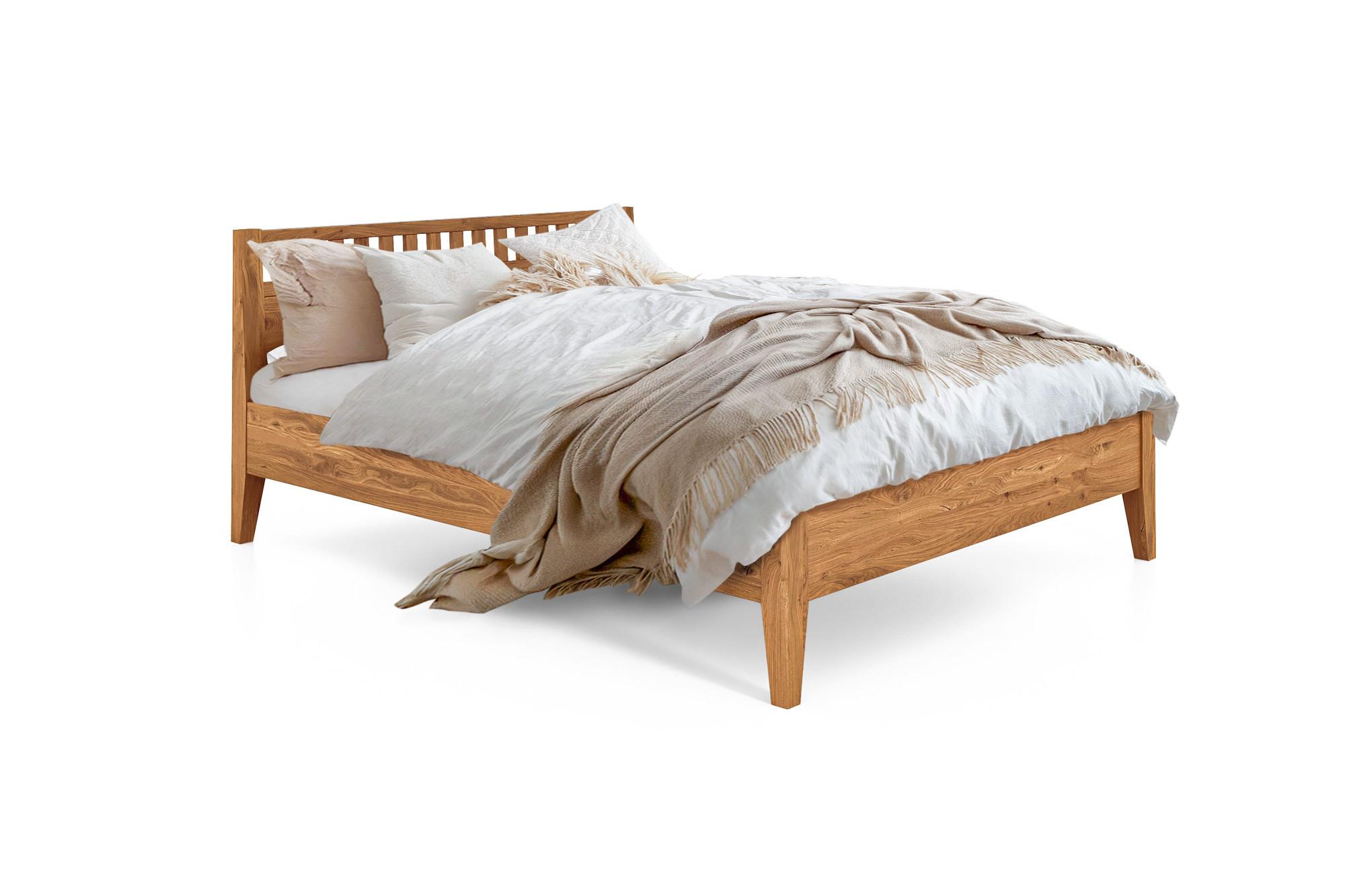 MASSIVHOLZBETT ELIAS 5 100x200 Wildeiche - Alteiche, Holz (100/200cm) - byoak