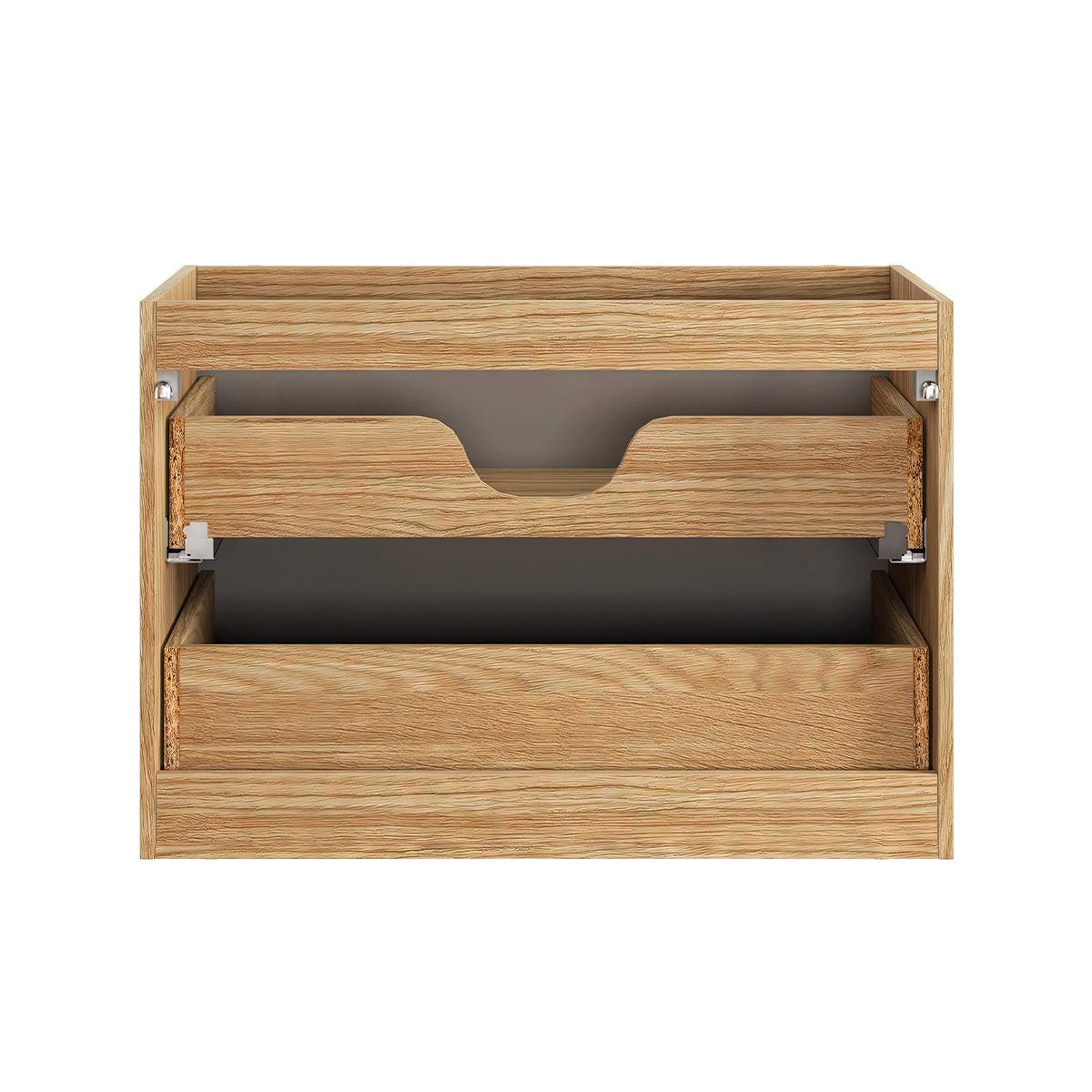 WASCHTISCHUNTERSCHRANK 80cm Elora Beige und Holz - Braun, Holzwerkstoff (80/57/46cm) - Petits-meubles