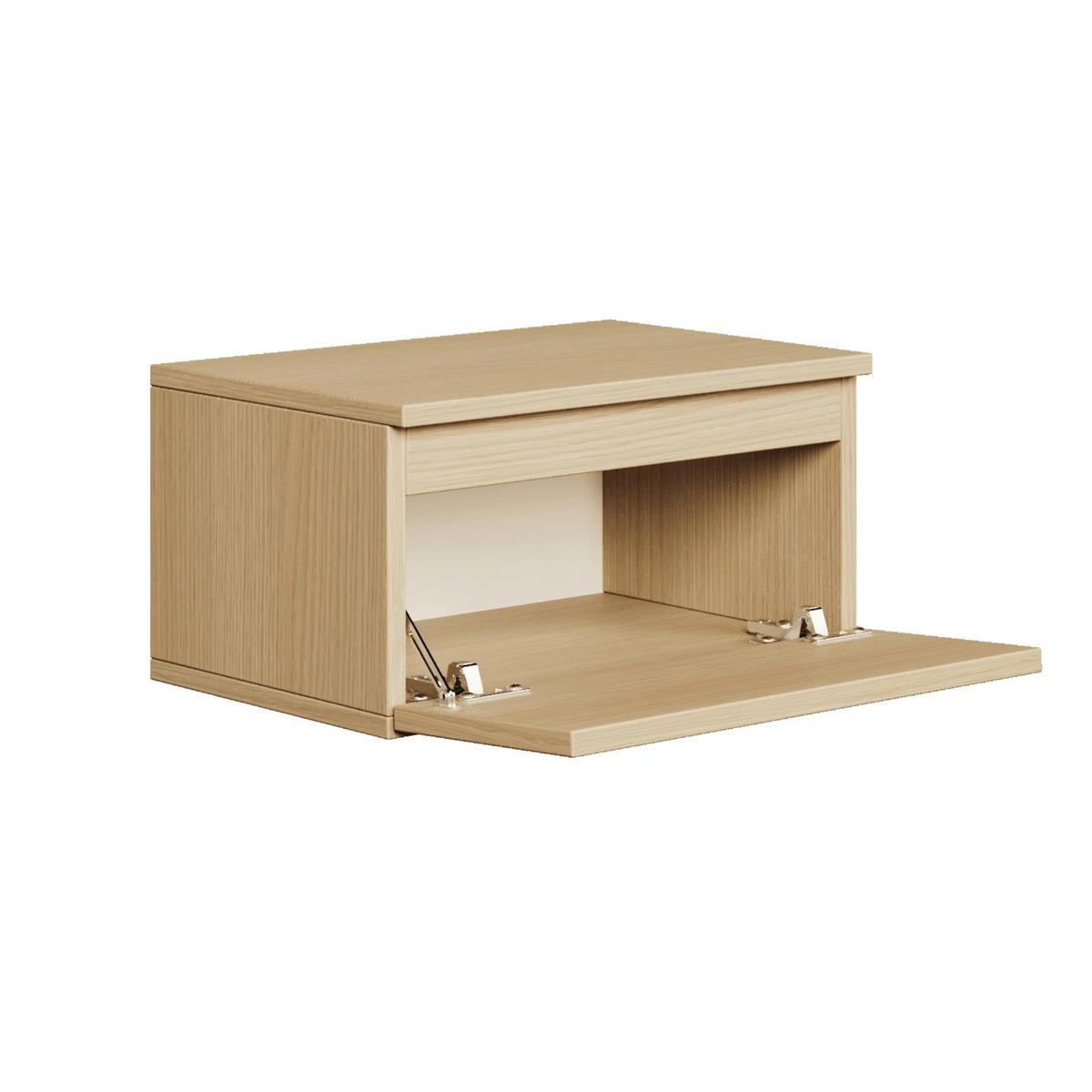 WANDNACHTTISCH Bemmi Eiche Lindberg 49 cm - Eichefarben, Holzwerkstoff (48.4/25.4/31.8cm) - Selsey