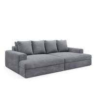SOFA Paola 3 Sitzplätze Hellgrau - Hellgrau, Holz (272/86/167cm) - Petits-meubles