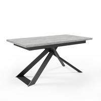 ESSTISCH DANTE Ausziehbar 170 - 270 / 90 x 77 cm - Schwarz/Grau, Holz (170/90/77cm) - MASSENO