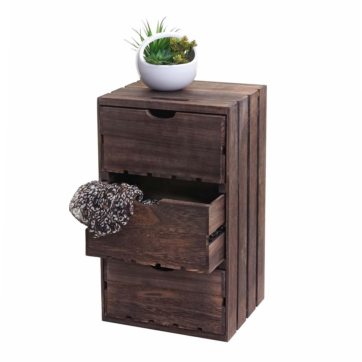 KOMMODE Braun - Braun, Holz (32/53/26cm) - MCW