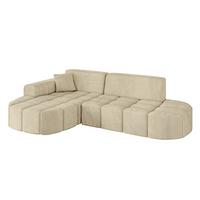 ECKSOFA Ottomane Links LIVO-L1 - 252x173x79,5 cm Beige - Beige, Holzwerkstoff/Textil (252/173cm) - ALTDECOR