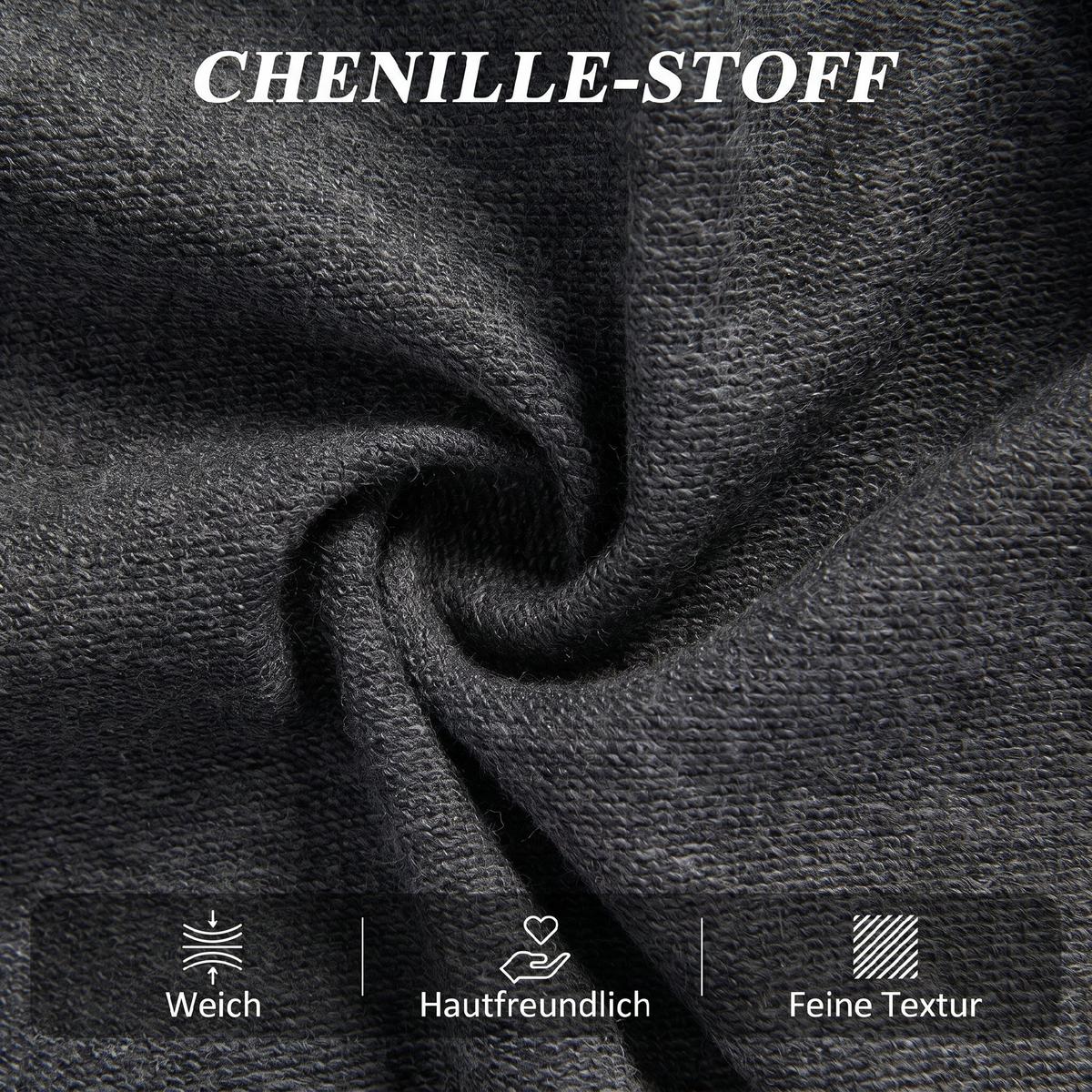 SCHLAFSOFA Polyester Dunkelgrau - Dunkelgrau, Textil (80/60/190cm) - HOMCOM