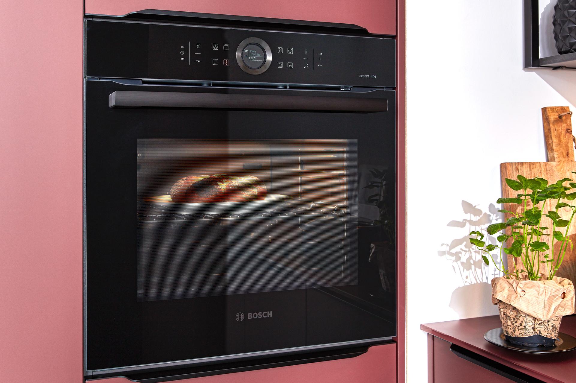 Backofen, modern in Schwarz und Edelstahl, Bosch, mömax.
