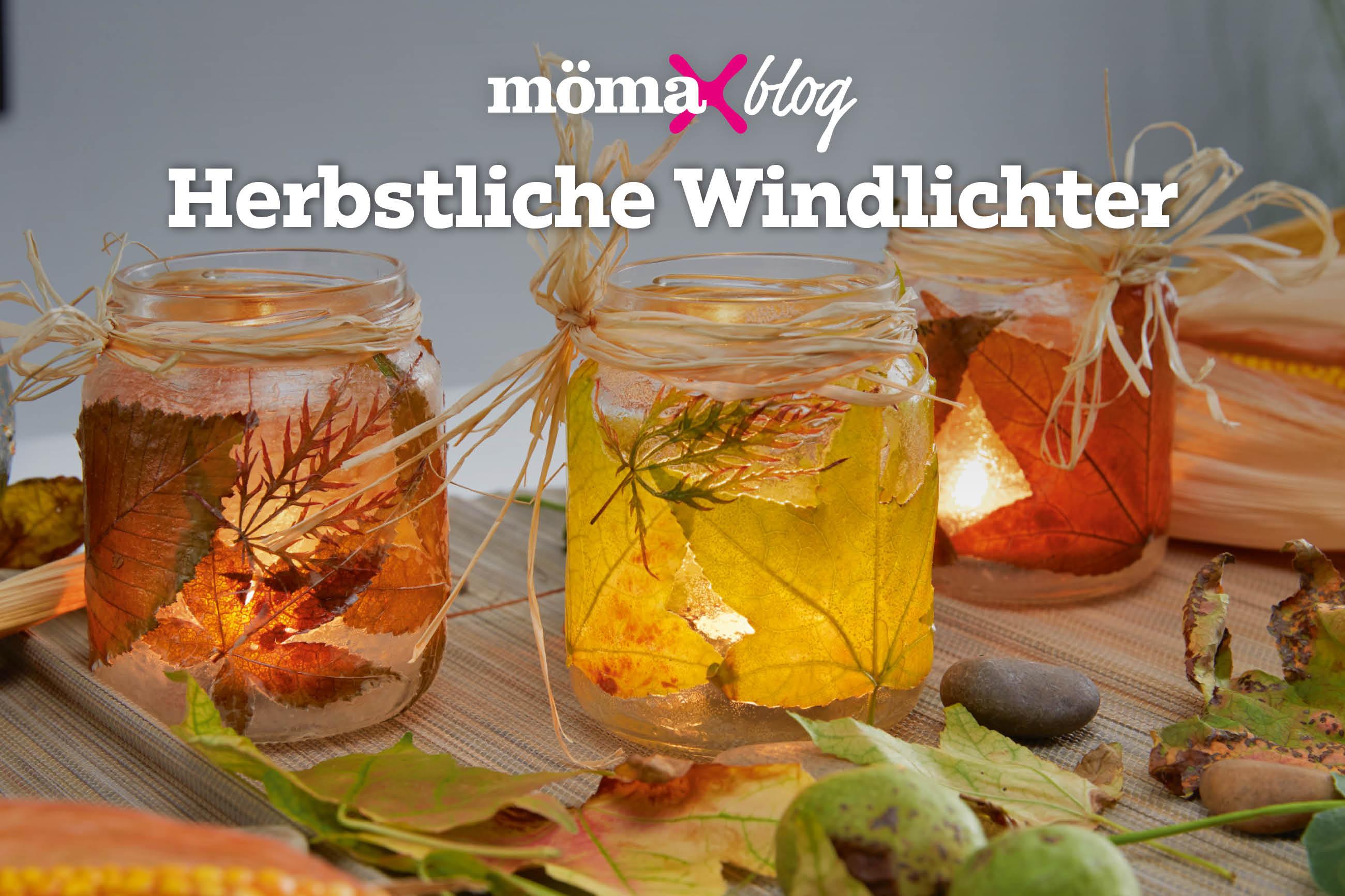 Herbstliche Windlichter selber basteln