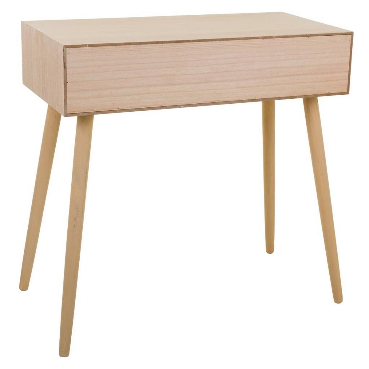 KONSOLENTISCH aus MDF und Gitter, braun, 80x42x79cm - Braun, Holzwerkstoff (42/80/79cm) - Wanderlust