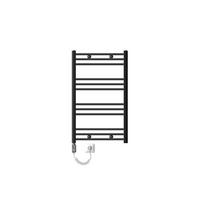 BADHEIZKÖRPER elektrisch Sahara 600x800 mm Anthrazit gerade mit Heizstab 300W - Anthrazit, Metall (3/80/60cm) - LuxeBath