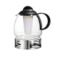 TEEKANNE MIT SIEB & STÖVCHEN Ravenna transparent 1,8 l 2er Set - Transparent, Glas (1.8L) - Ritzenhoff Breker