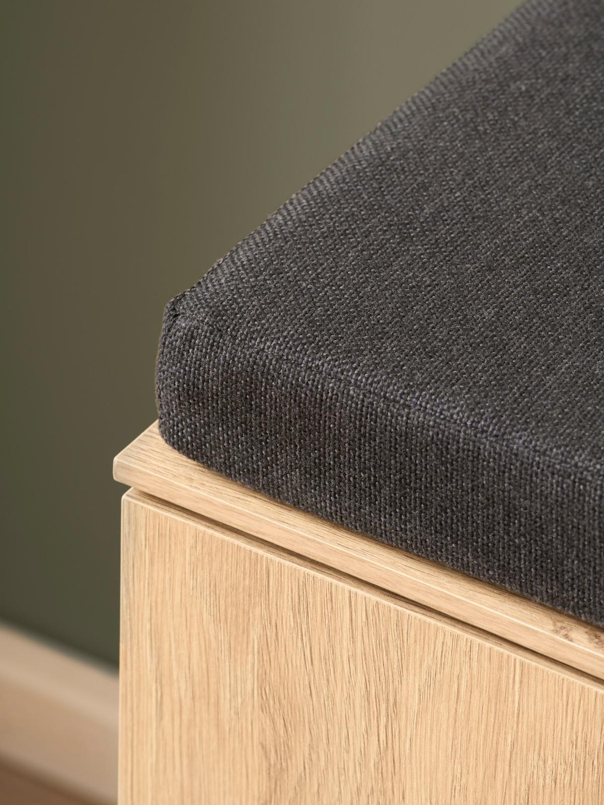 GARDEROBE-SET Stone Eiche 6-teilig 283 cm, Komplettset mit viel Stauraum - Eichefarben/Schwarz, Holzwerkstoff/Metall (283/200/40cm) - Furn.Design