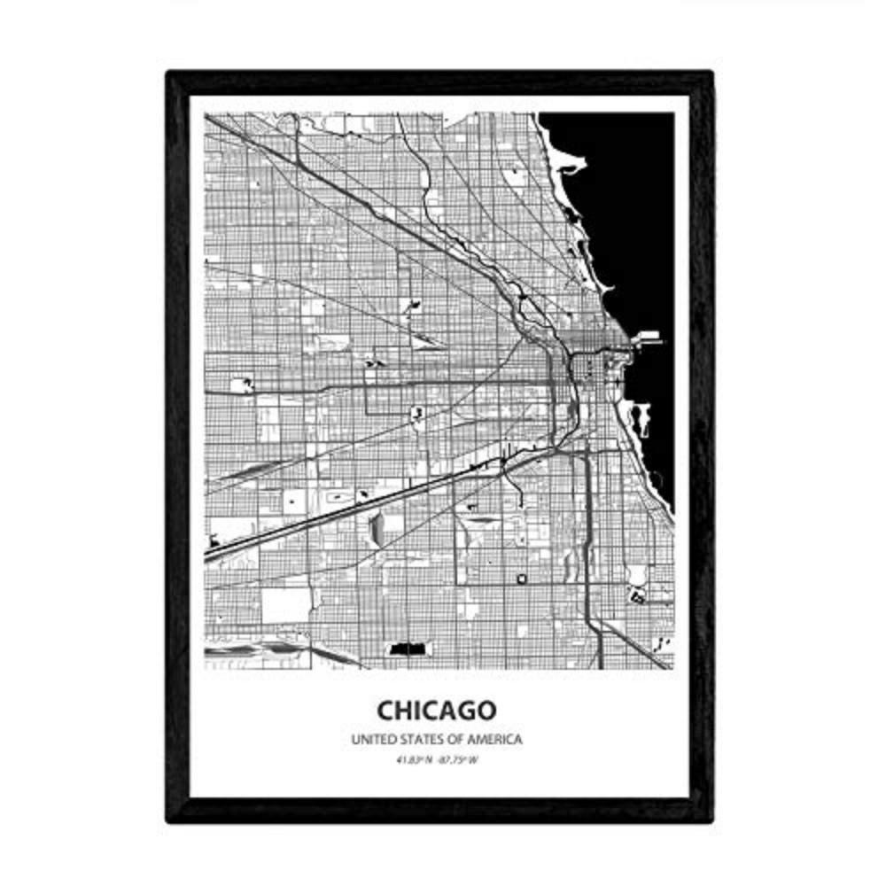 POSTER Chicago - Usa A3 Rahmenlos - Klar, Papier (29.7/5/42cm) - Nacnic