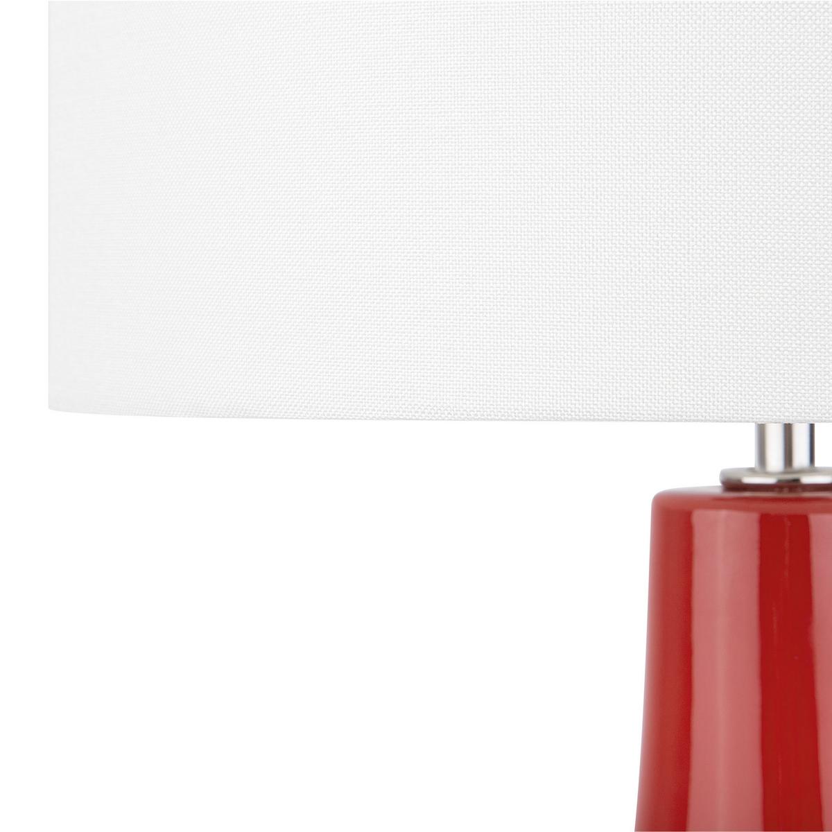 TISCHLAMPE Triversa 32/32/60 cm - Rot, Keramik (32/32/60cm) - Beliani