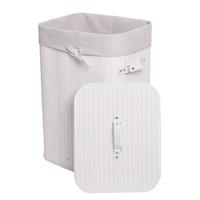 WÄSCHEKORB Weiß, Cremeweiß - Creme/Weiß, Textil (43/61/32cm) - MCW