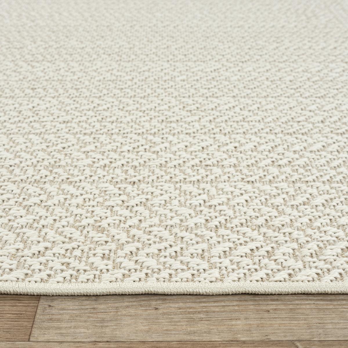 FLACHWEBTEPPICH Bordüre CORDEV Polypropylen Creme 200 x 290 cm - Beige, Textil (200/290cm) - KADIMA DESIGN