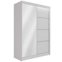 KLEIDERSCHRANK PAOKI mit LED - 150 cm - Weiß - Weiß, Holzwerkstoff (150/215/61cm) - ALTDECOR