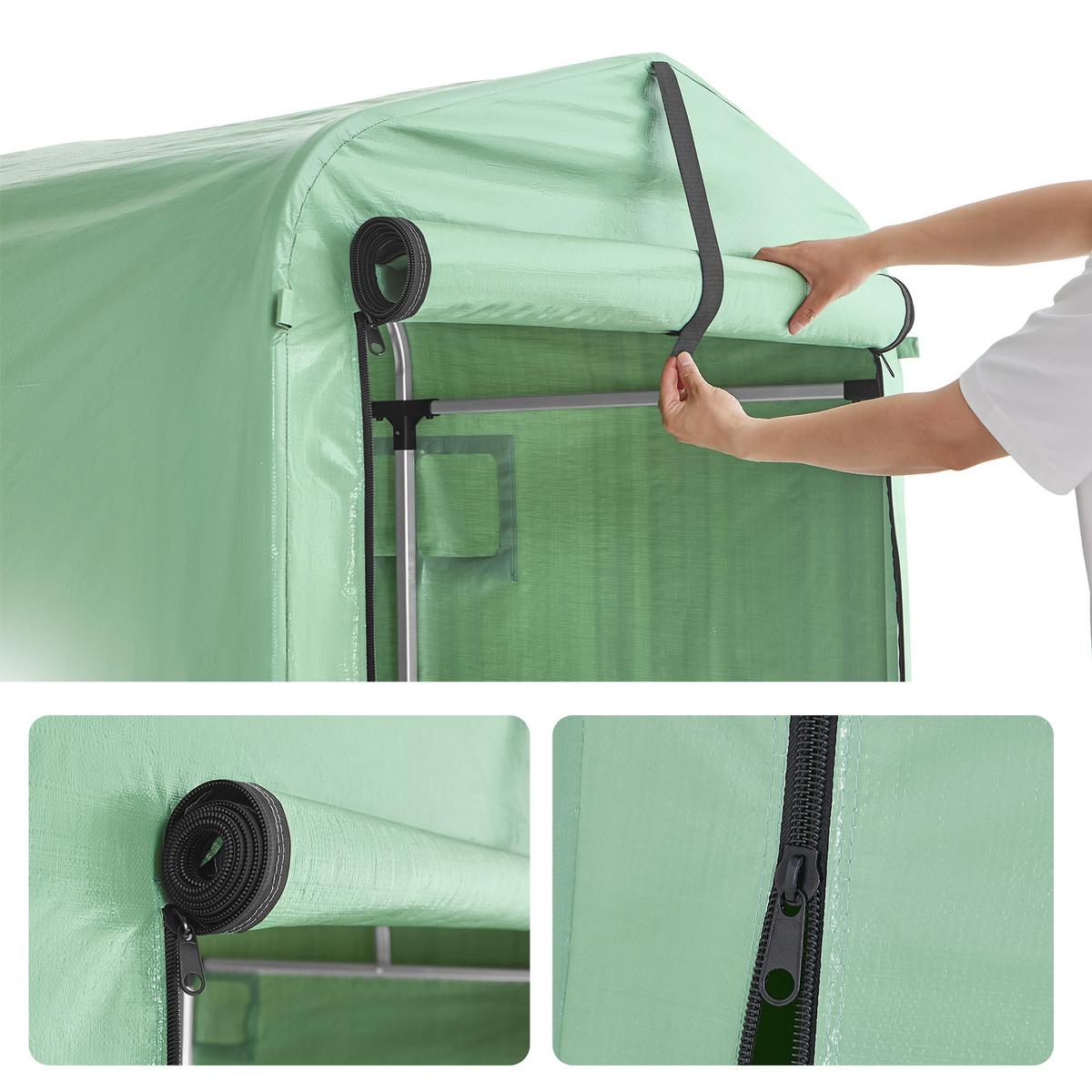 FAHRRADGARAGE Grün, 159x165x219cm - Grün, Metall (159/165/219cm) - SoBuy