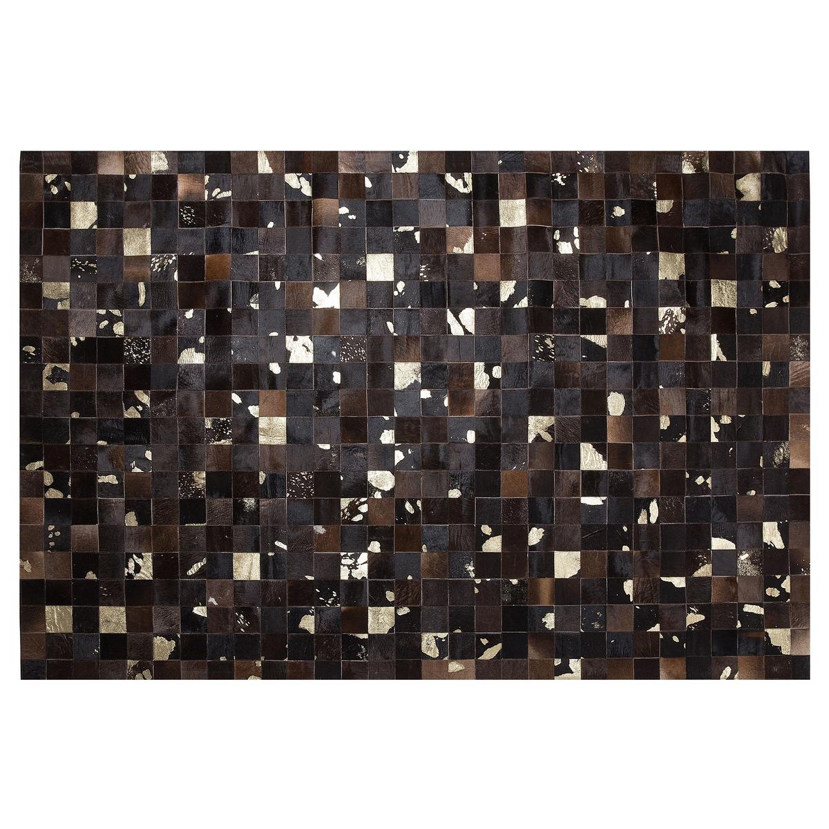 KURZFLOR-TEPPICH Bandirma 200/140 cm - Braun, Fell (140/200cm) - Beliani
