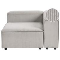 ECKMODUL Cord Taupe linksseitig Ardal - Taupe, Textil (120/68/120cm) - Beliani