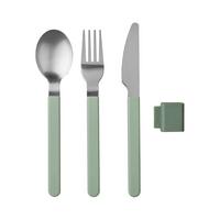 BESTECK-SET Silueta Nordic Sage - Mintgrün, Kunststoff/Metall - Mepal