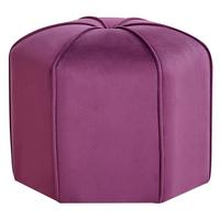 POUF Samtstoff Purpur Wishek - Lila, Textil (45/40/45cm) - Beliani