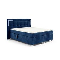 BOXSPRINGBETT Bett Elektrisch Dores - Blau, Holzwerkstoff/Textil (140/200cm) - Fun Möbel