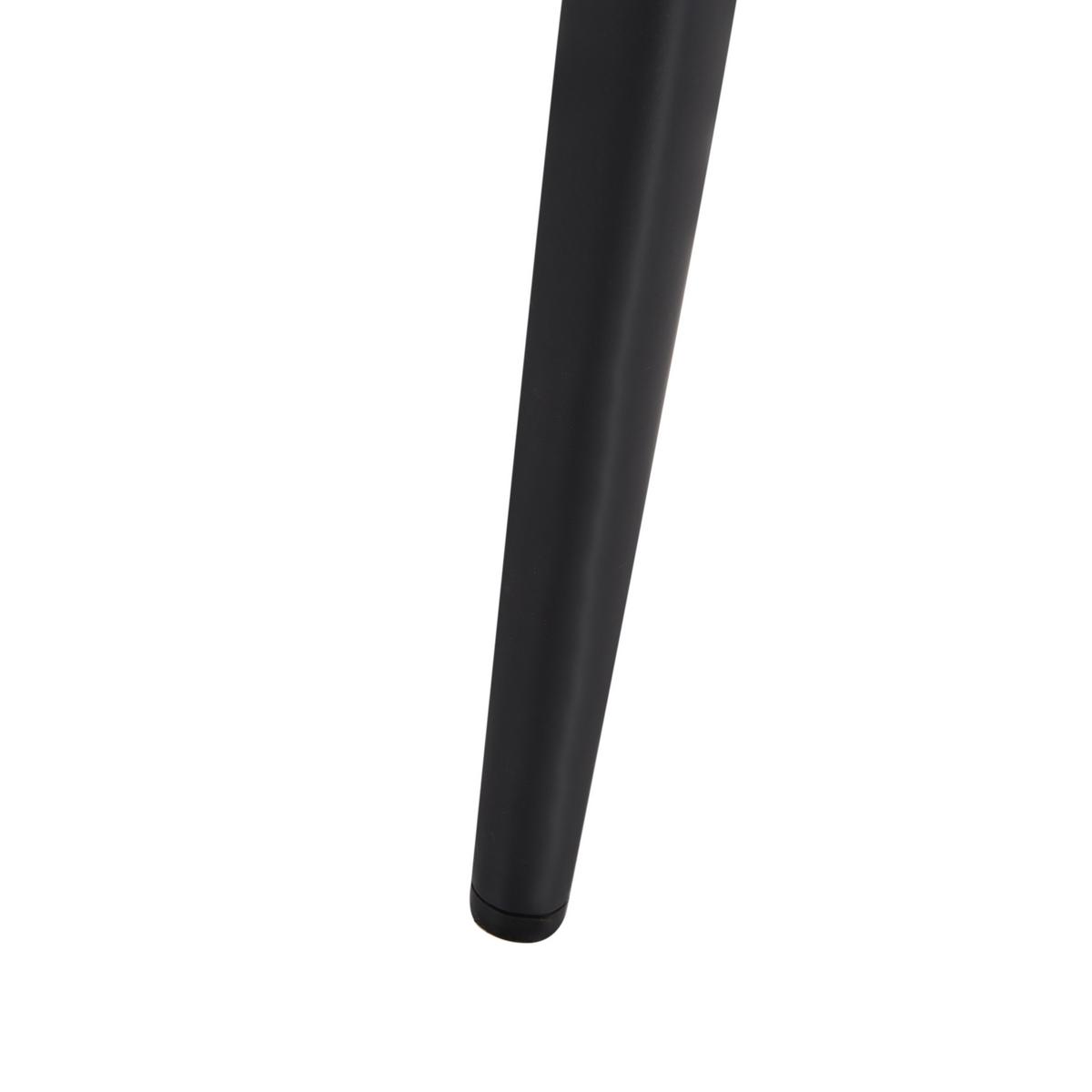BARSTUHL 2er-Set Metall Schwarz Cornell - Beige, Metall (46/104/51cm) - Beliani