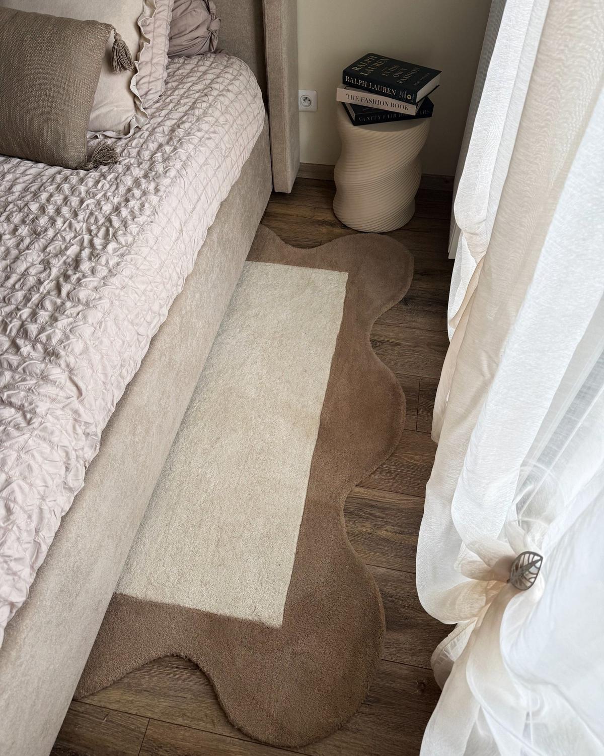 TEPPICH Beige 160/230 cm Wolle Sanghar - Beige, Textil (160/230cm) - Beliani