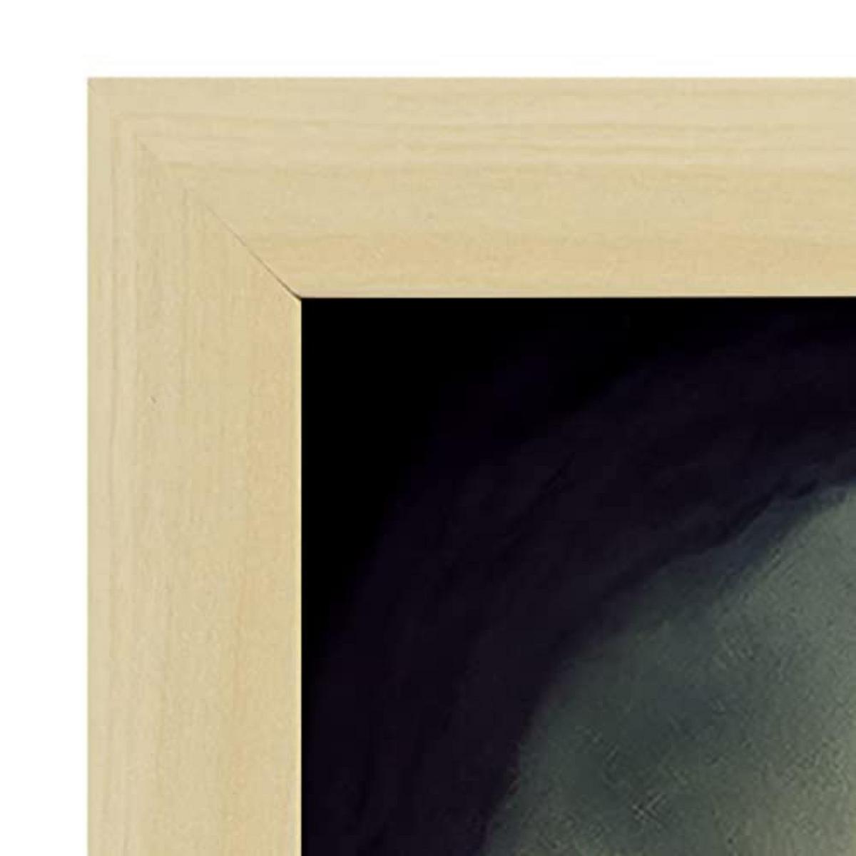 POSTER Set mit 4 Vierbeiner Tier im T Burton Goth Stil A3 Rahmen aus hellem Holz - Beige, Papier (29.7/3cm) - Nacnic