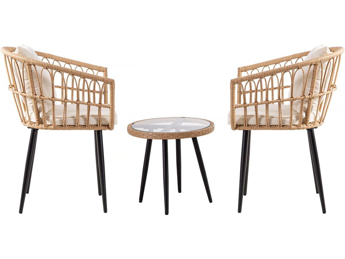 GARTENSITZGRUPPE vela beige - Beige, Metall - Habitat Garten