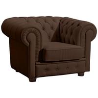 SESSEL Kalea Bezug Kunstleder Buche nussbaum dunkel / braun - Braun, Kunststoff (110/76/98cm) - 58aufmkessel