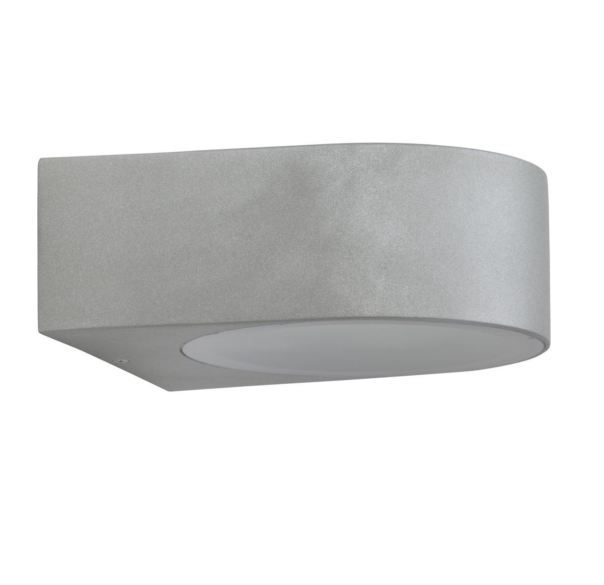 AUSSENWANDLEUCHTE Tyler Titan 19/17/7 cm - Titanfarben, Metall (17/7/19cm) - Brilliant