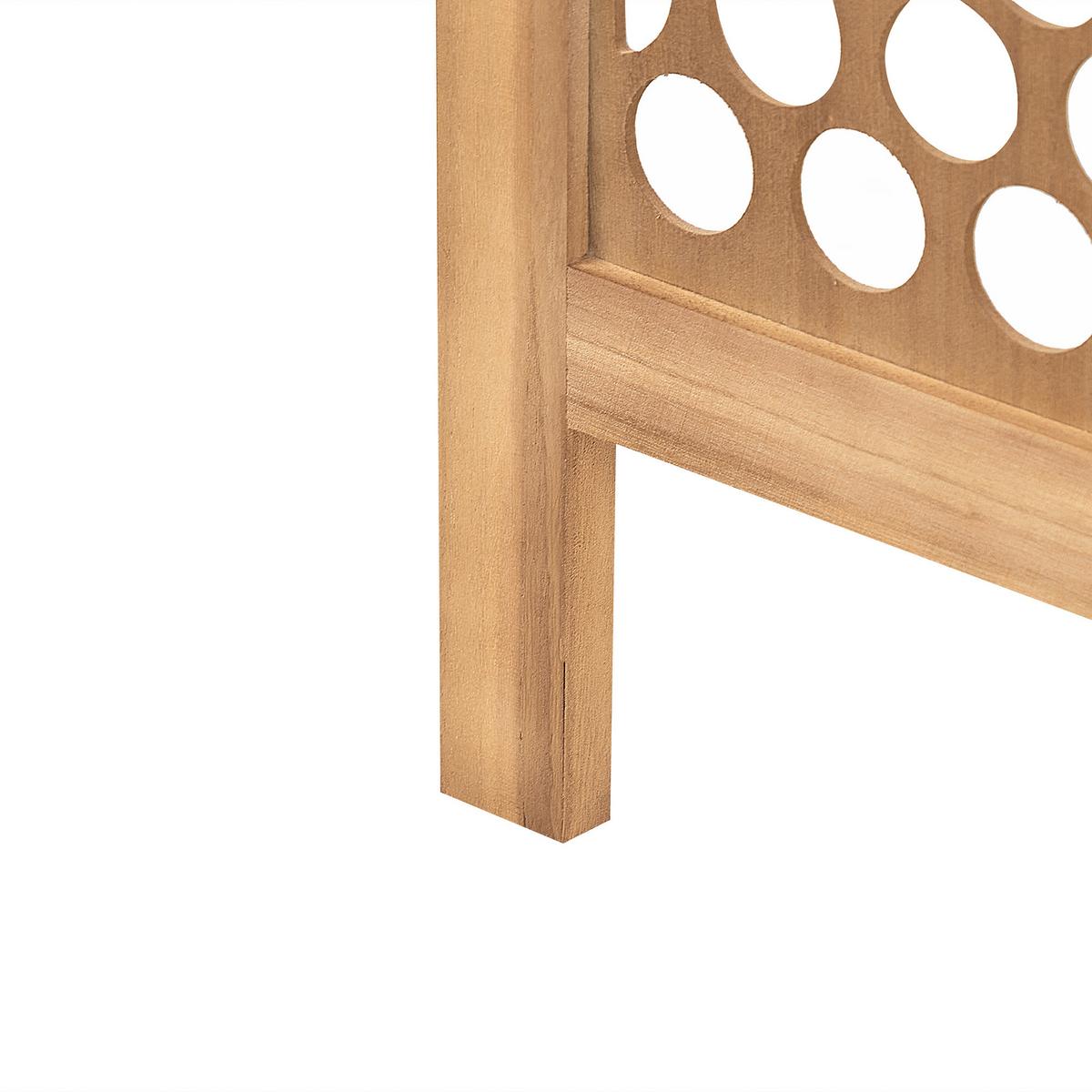 RAUMTEILER 4-teilig Hellbraun 163/170 cm Certosa - Braun, Holz (163/170/2cm) - Beliani