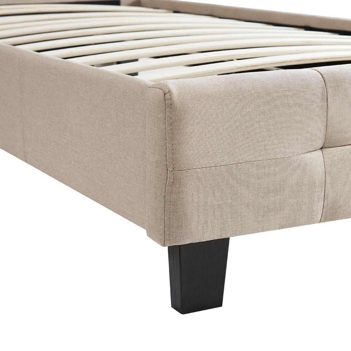 POLSTERBETT OHIO 90x200 cm beige - Beige, Textil (90/200cm) - CARO-Möbel