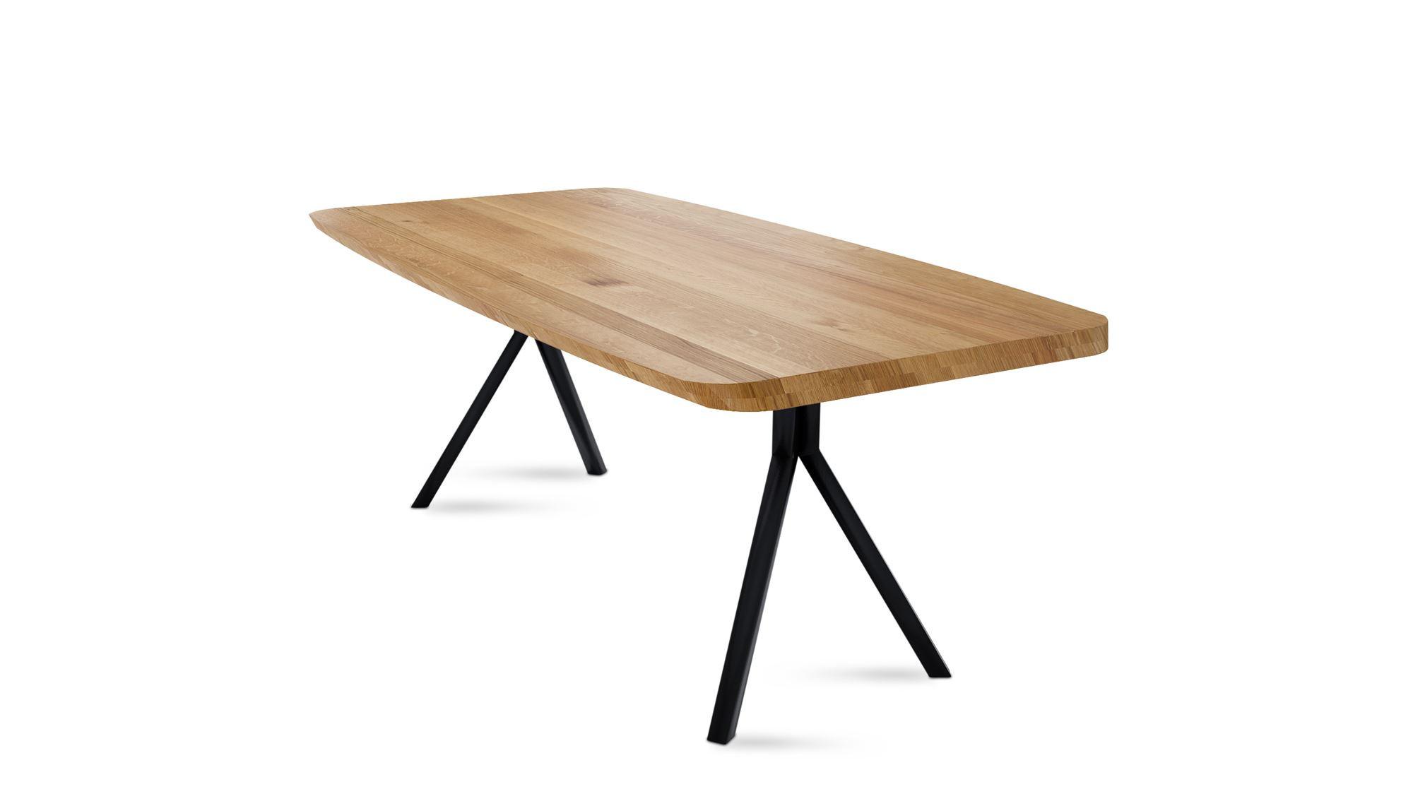 MASSIVHOLZTISCH Danette 10 200x77x100 Esszimmertisch Wildeiche geölt - Wildeiche, Holz (200/77/100cm) - 58aufmkessel