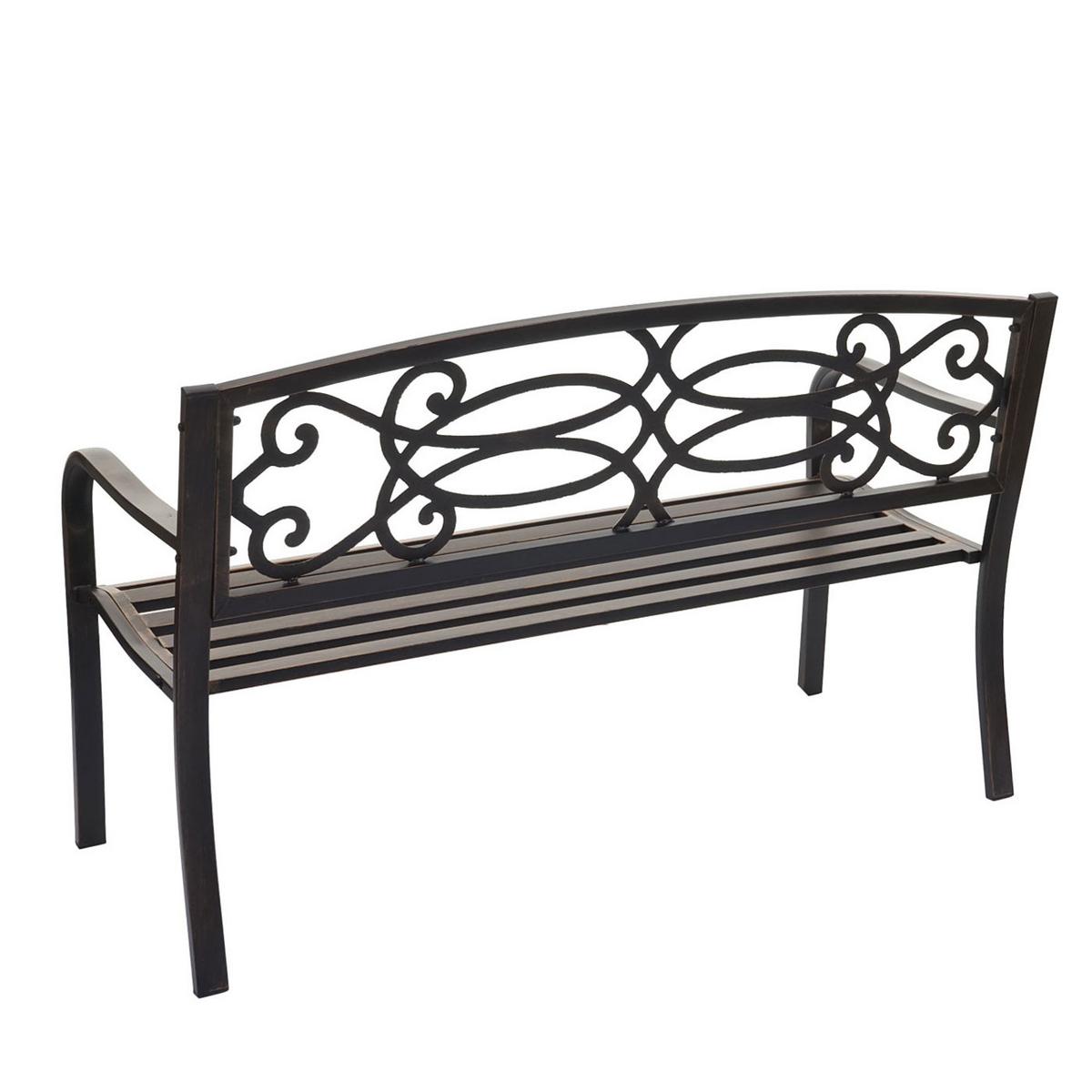 GARTENBANK Bronze - Bronzefarben, Metall (127/87/58cm) - MCW