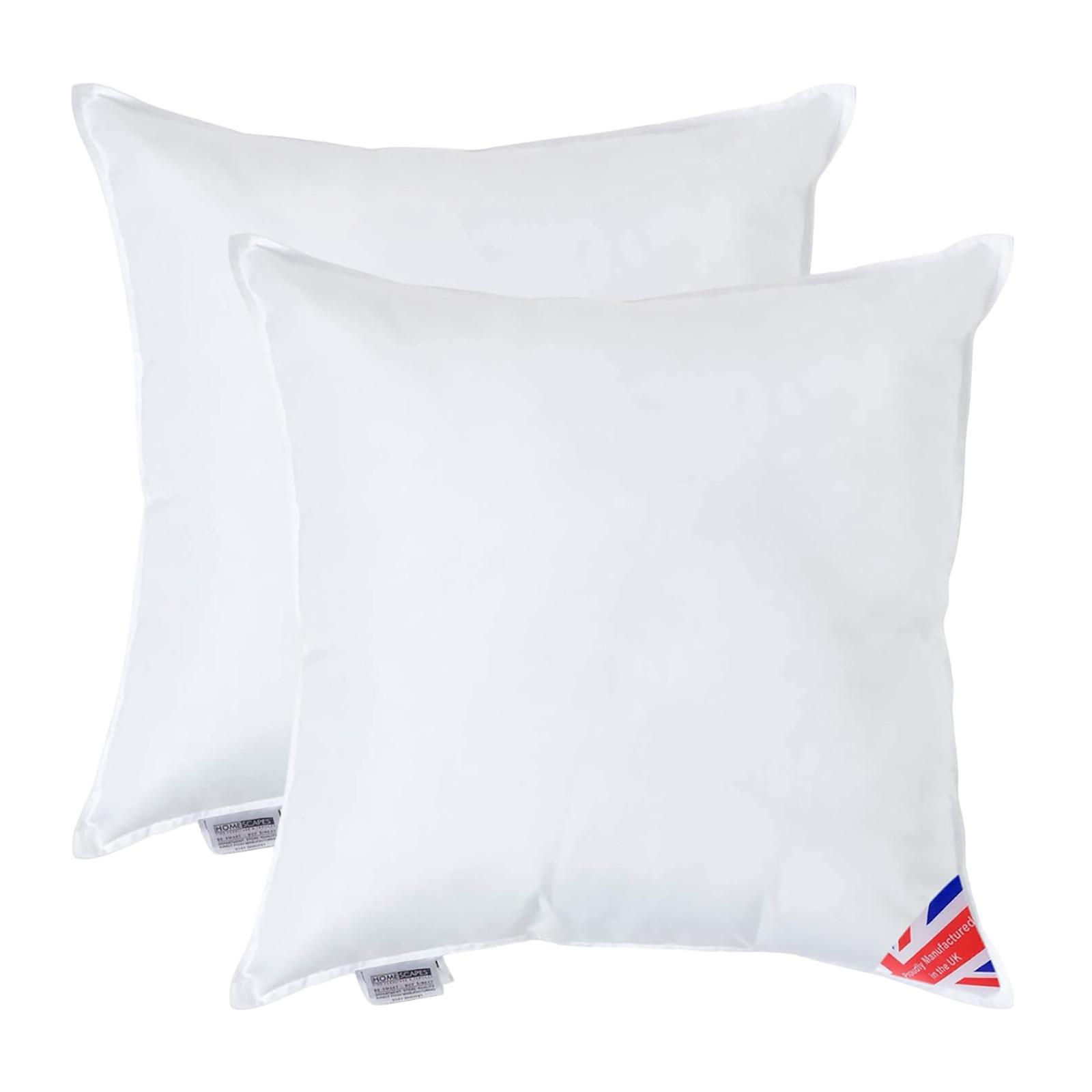 FÜLLKISSEN 2er-Set – 60/60 cm, Super-Mikrofaser - Weiß, Textil (60/60cm) - Homescapes