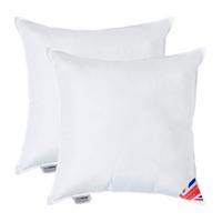 FÜLLKISSEN 2er-Set – 60/60 cm, Super-Mikrofaser - Weiß, Textil (60/60cm) - Homescapes