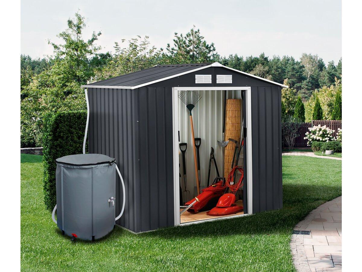 REGENWASSERTANK récupérateur d'eau souple en pvc 250 l - gris - Grau, Kunststoff (60/88/60cm) - Habitat Garten
