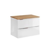 WASCHTISCHUNTERSCHRANK 80.4cm April Weiß - Weiß, Holzwerkstoff (80.4/59/46cm) - Petits-meubles