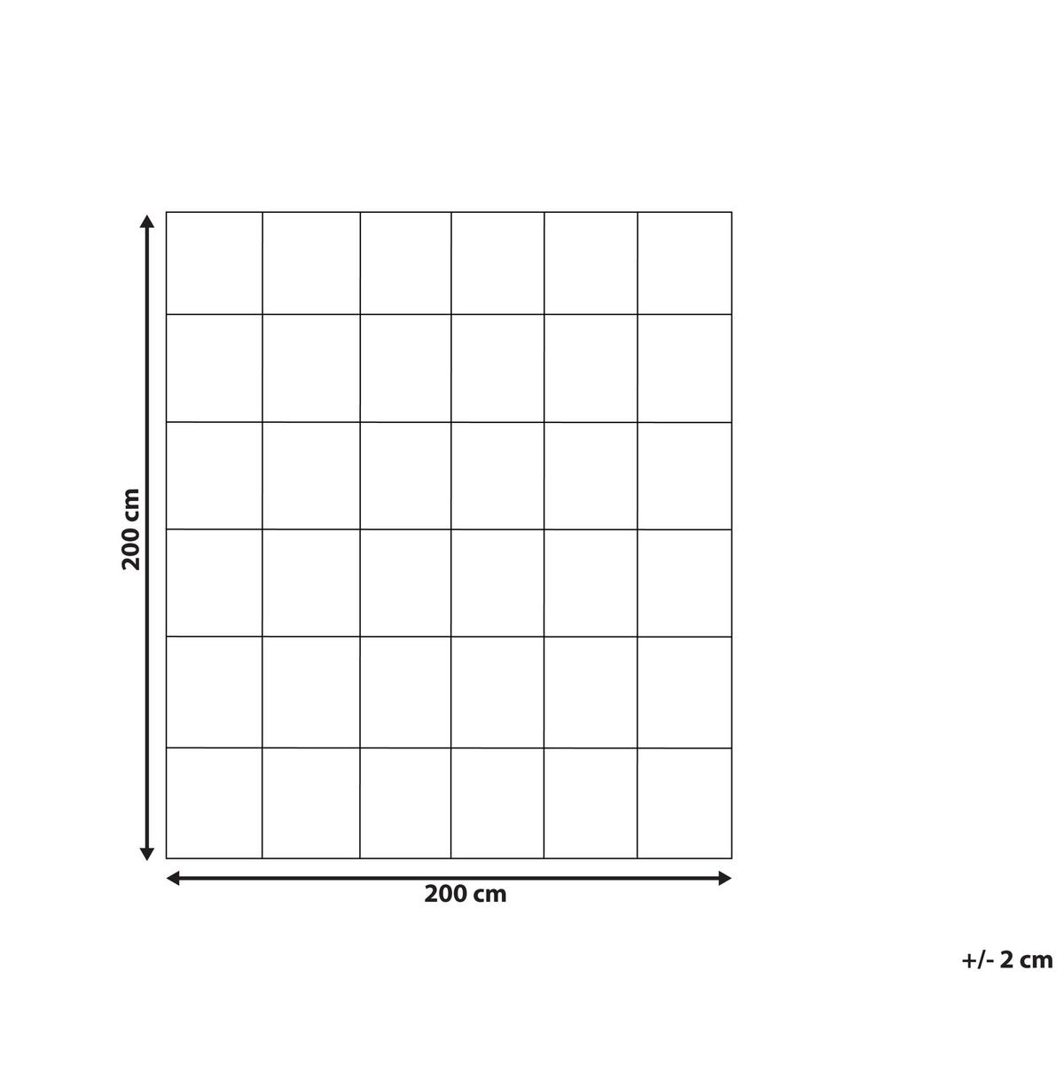 BETTDECKE Zweilagig Entenfedern und Daunen 4-Jahreszeiten 200/200 cm Serrato - Weiß, Textil (200/200cm) - Beliani
