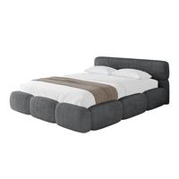 POLSTERBETT mit Bettkasten und Lattenrost, Boxbett ohne Matratze - ELVA-v1 140x200 Dunkelgrau - Dunkelgrau, Holzwerkstoff/Textil (140/200cm) - ALTDECOR