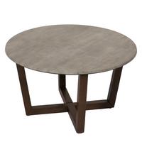 COUCHTISCH rund Beton Dekor - Grau, Holz (80/80/46cm) - MCW