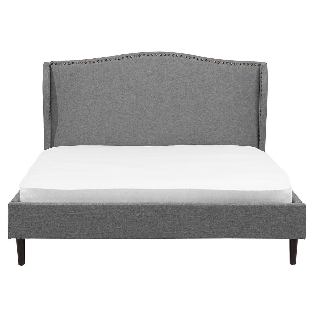 POLSTERBETT 160/200cm Grau Colmar - Grau, Textil (160/200cm) - Beliani