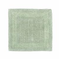 DUSCHVORLEGER 50/50 cm, 100% Baumwolle, wendbar - Salbeigrün, Textil (50/50cm) - Homescapes