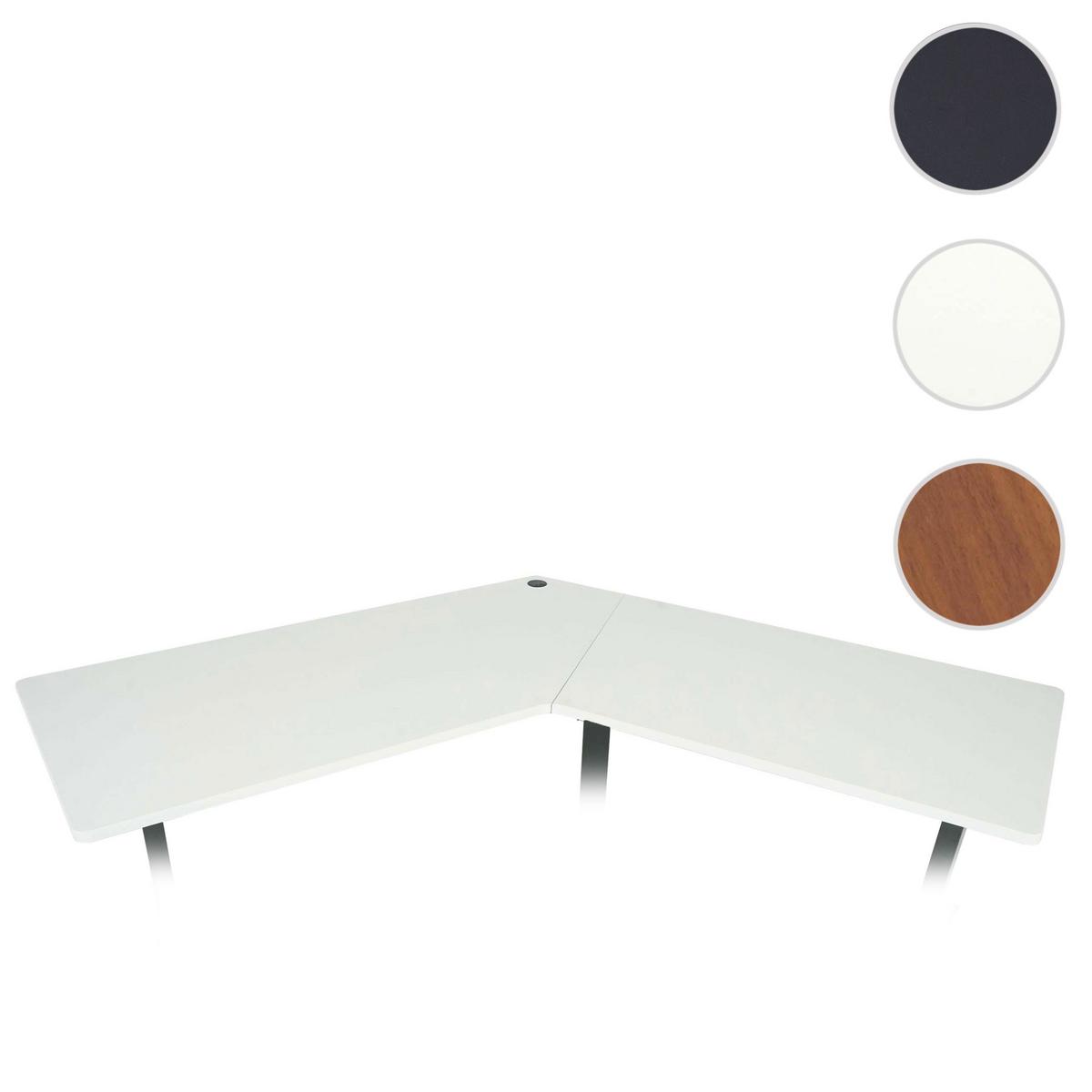 ECK-SCHREIBTISCHPLATTE White - Weiß, Holz (75/165/2cm) - MCW